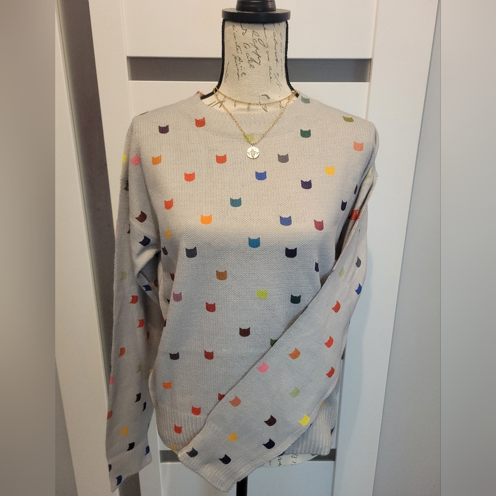 Multicolor Patterned Sweater